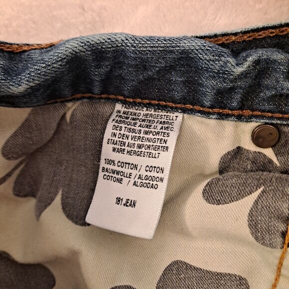 Lucky Brand 181 Jeans Mens 42x32 Blue Medium Wash Denim Relaxed Fit Straight Leg - Picture 5 of 12